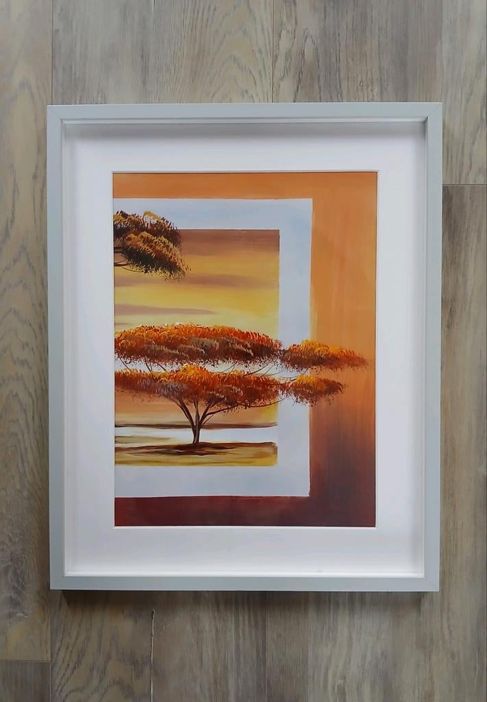 Schilderij # Savanne - Afrikaanse landschap, Ophalen of Verzenden