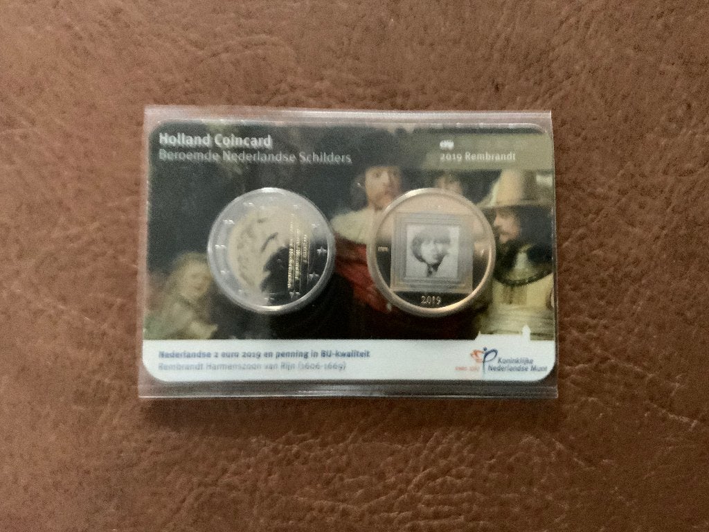Holland Coincard Rembrandt, Postzegels en Munten, Munten | Nederland, Ophalen of Verzenden, Koningin Beatrix, Euro's, Setje