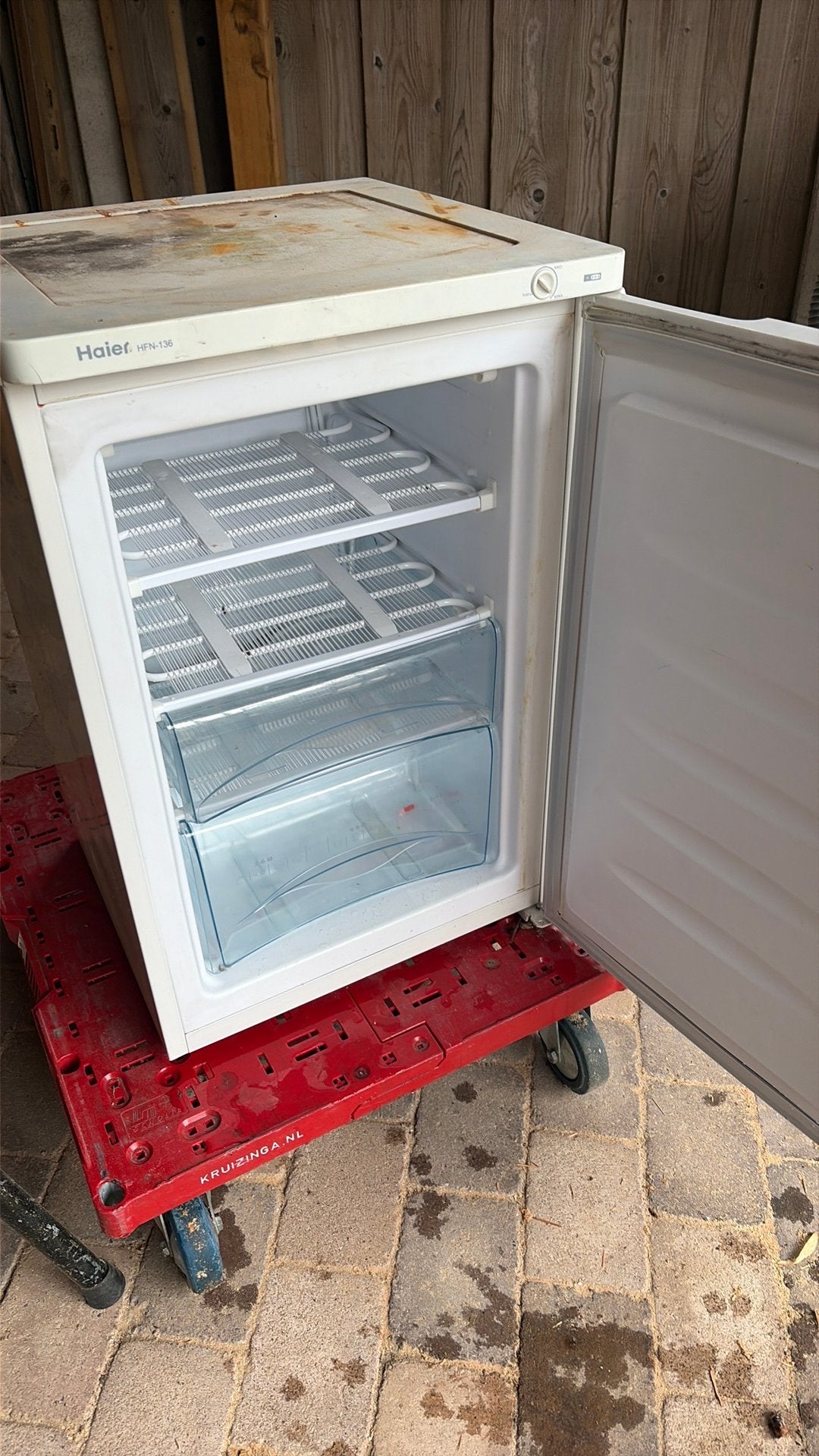 Vriezer diepvrieskast 4 vakken, Gebruikt, Minder dan 60 cm, Vrijstaand, Ophalen