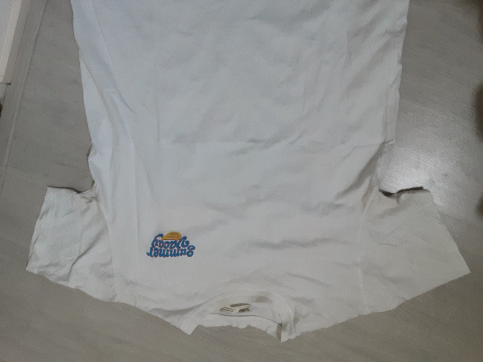 wit shirt met afbeelding, Maat 38/40 (M), Wit, Ophalen of Verzenden, Zo goed als nieuw