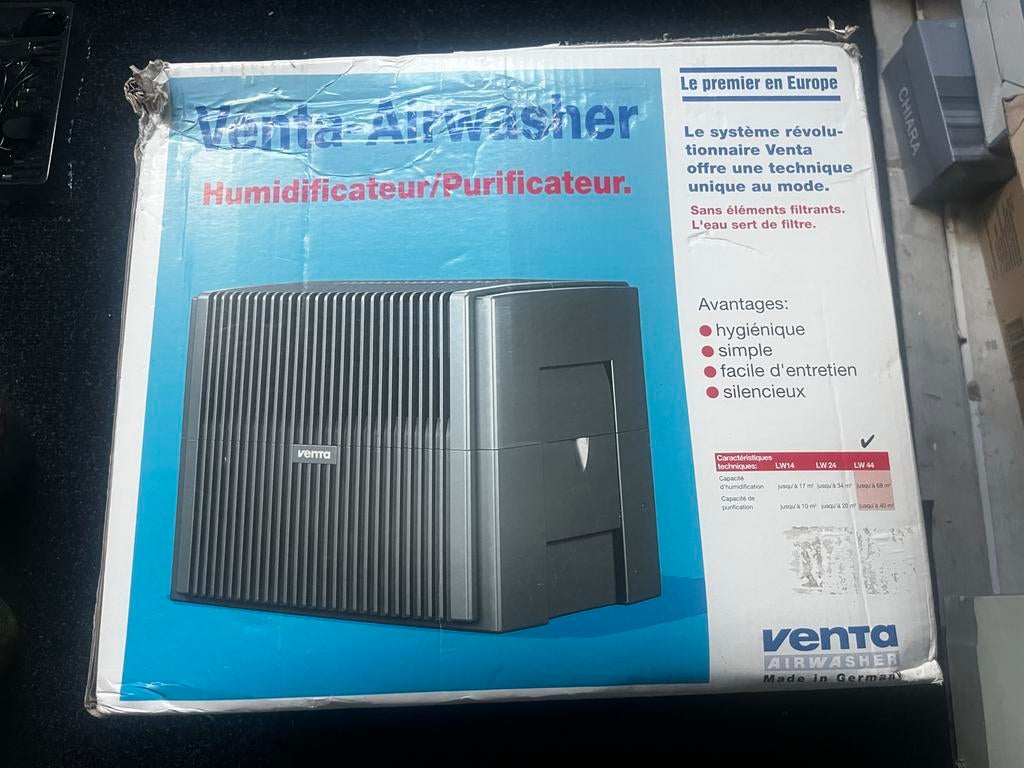 Venta Airwasher Luchtbevochtiger/Luchtreiniger, Ophalen of Verzenden, Gebruikt, Luchtbevochtiger