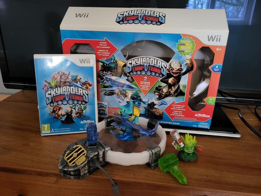 Skylanders Trap Team Wii Starter Pack Compleet, Spelcomputers en Games, Games | Nintendo Wii, Avontuur en Actie, Gebruikt, 2 spelers