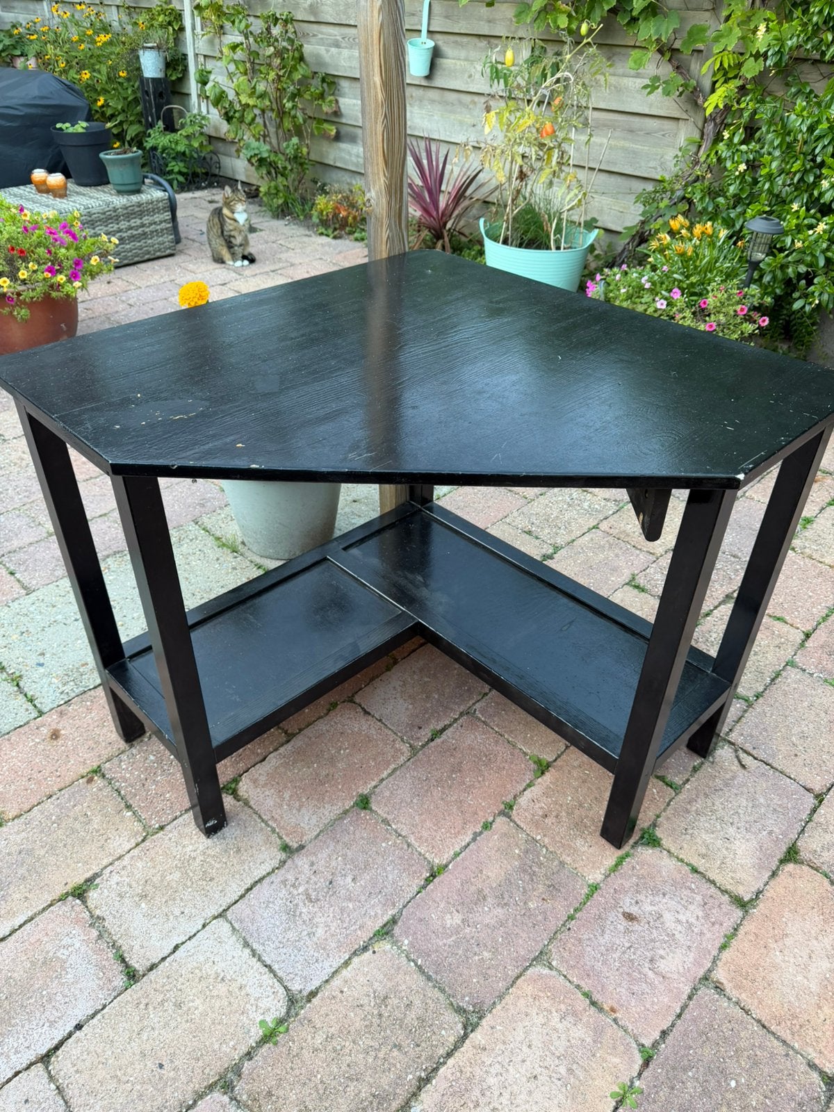 Hoektafel / bureau, Antiek en Kunst, Ophalen