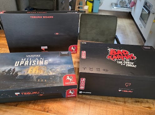 Nieuw Teburu Bordspel Systeem met Vampire en The Bad Karmas, Ophalen of Verzenden, Nieuw