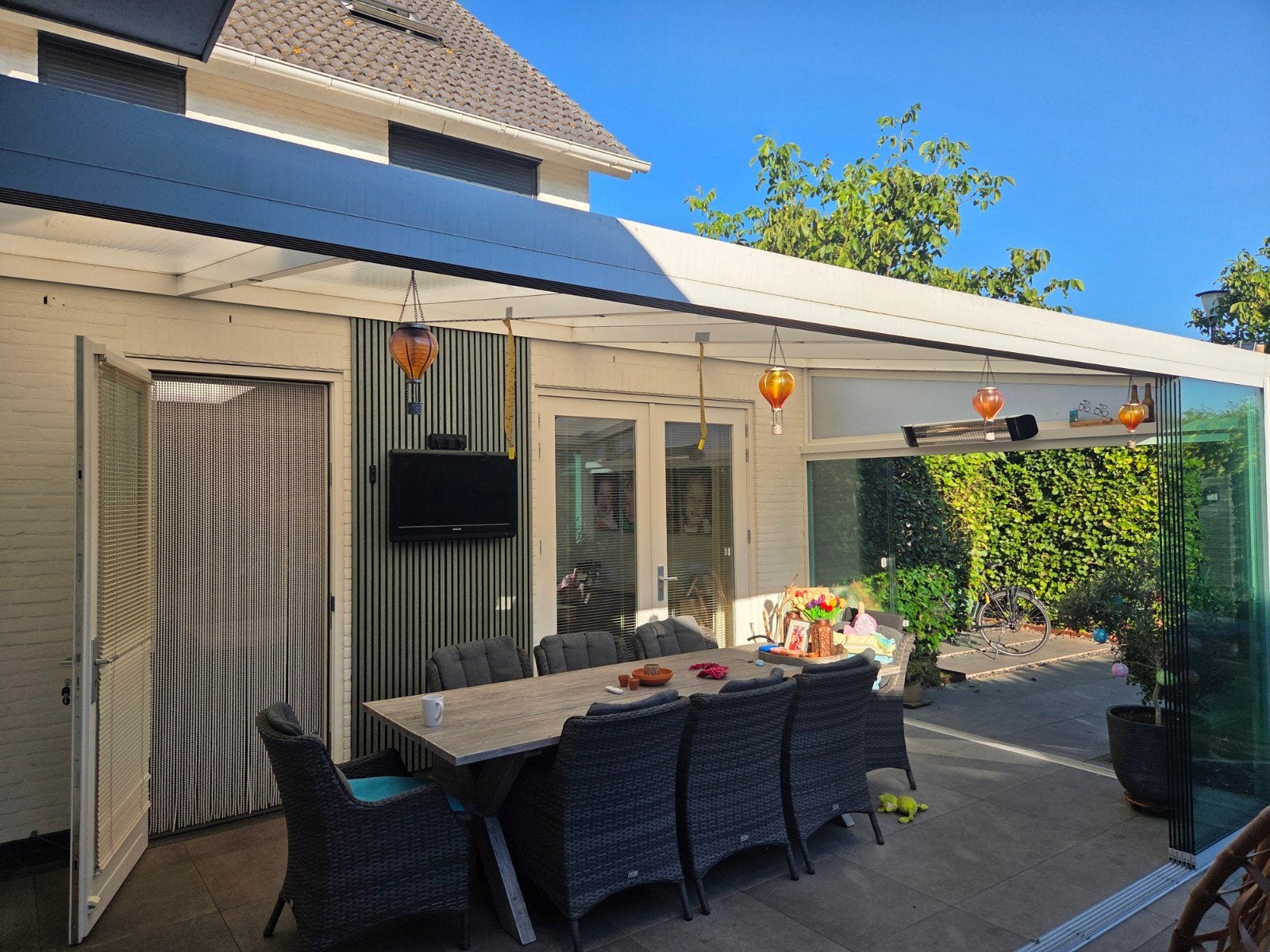 Luxe Veranda met dimbare verlichting, Tuin en Terras, Ophalen of Verzenden, Gebruikt, Veranda