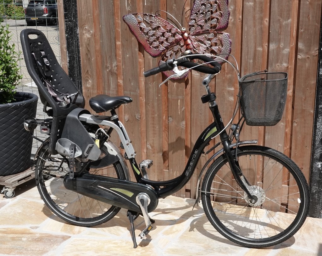 Mamafiets, papafiets, mama/kindfiets, Sparta Amazone Trendy, Ophalen, 2 zitjes, Sparta, Mandje