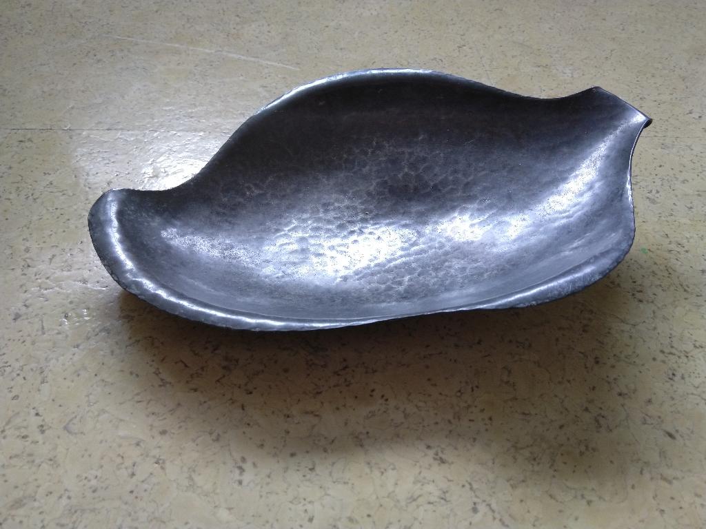 tinnen schaaltje, Ophalen of Verzenden, Zo goed als nieuw, Rond, Glas