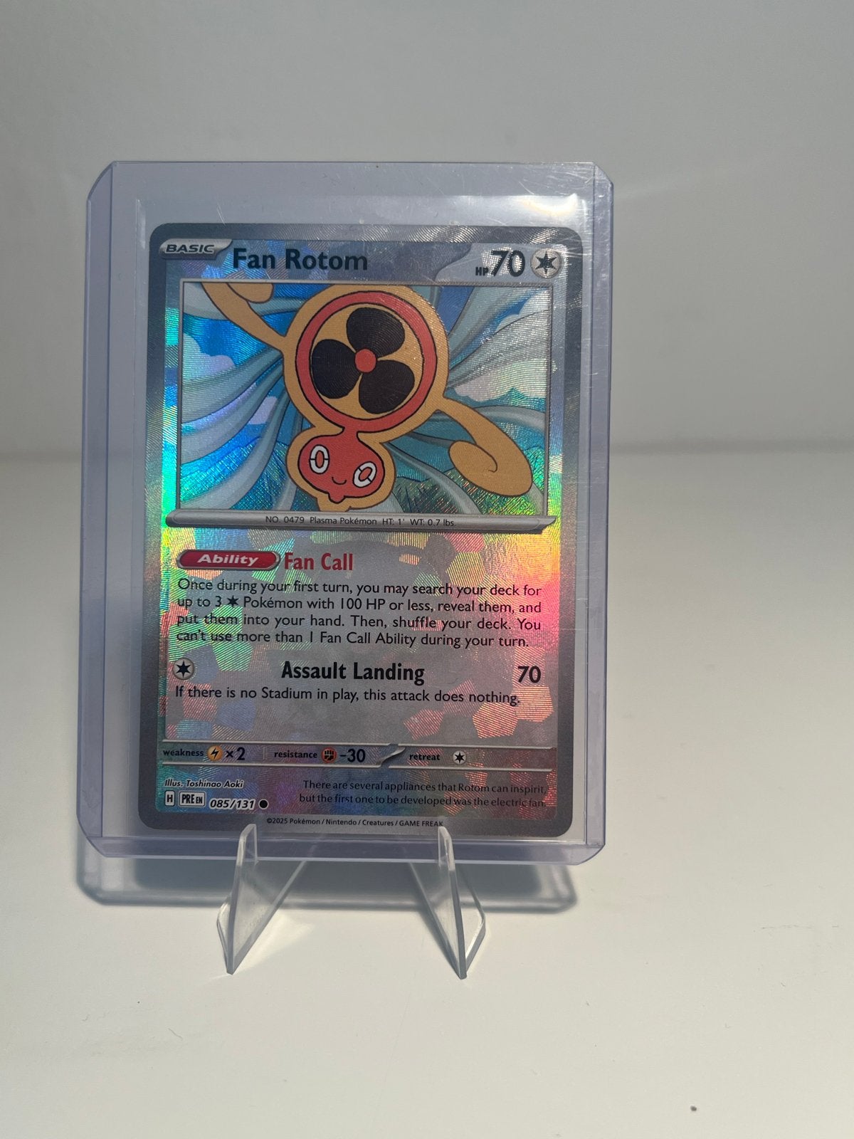 Fan Rotom 085/131 MasterBall, Ophalen of Verzenden, Zo goed als nieuw, Losse kaart, Foil