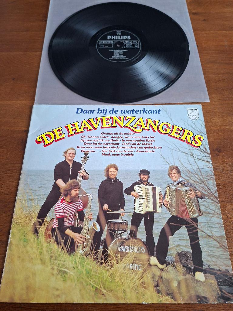 Lp de havenzangers ,daar bij de waterkant, Gebruikt, Ophalen of Verzenden, 1970 - 1979, Levenslied of Smartlap