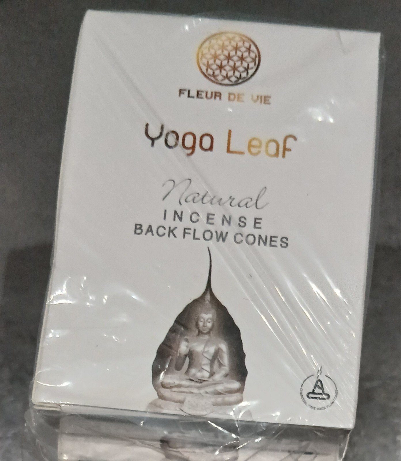 Fleur de Vie Backflow Wierook – Yoga Leaf, 5x10 stuks, Ophalen of Verzenden, Nieuw, Overig