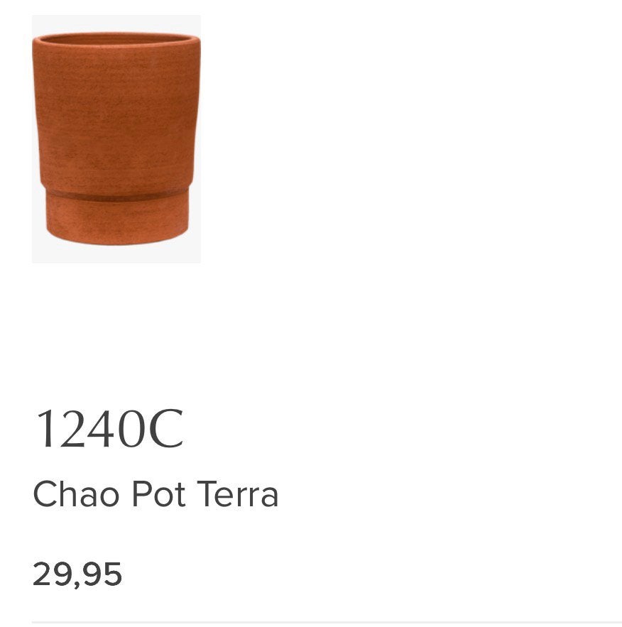 Chao Pot Terra met Lipstick Plant (gemerkt), Ophalen, Halfschaduw, Minder dan 100 cm