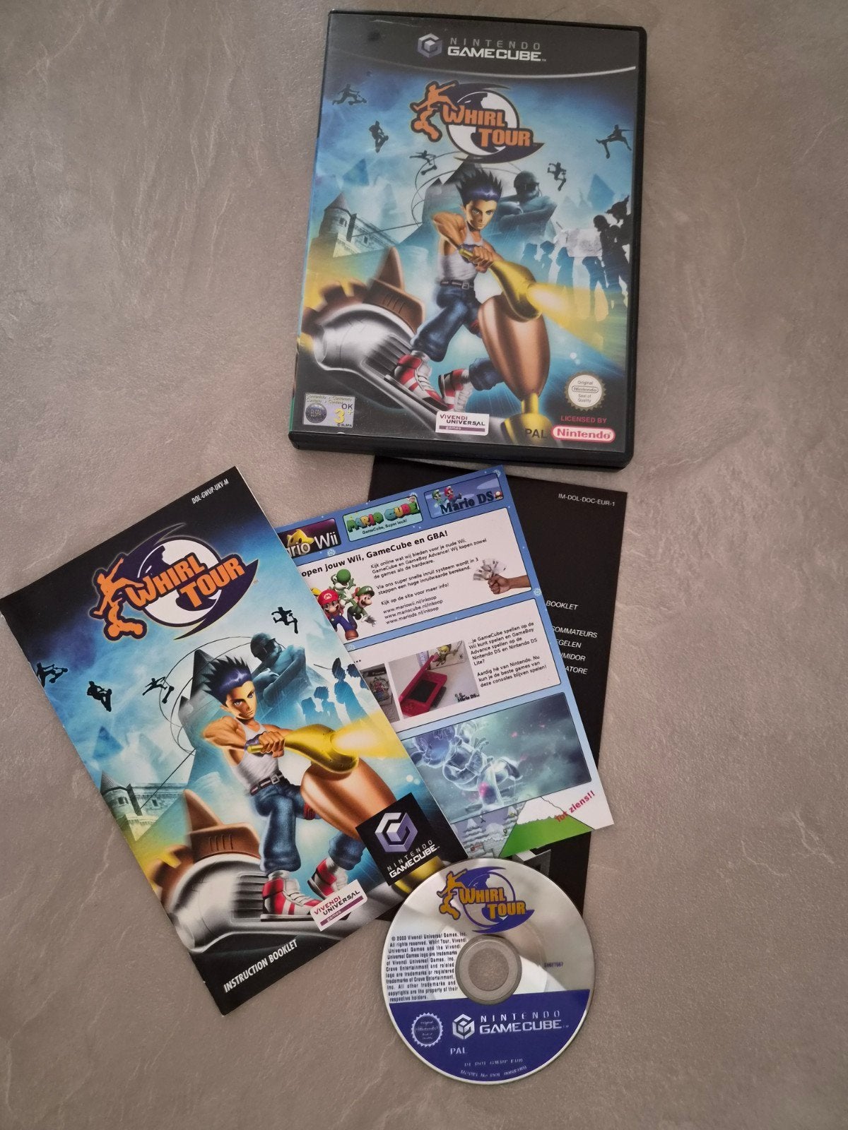 Whirl Tour Nintendo GameCube - Compleet met Boekje, Spelcomputers en Games, Games | Nintendo GameCube, Ophalen of Verzenden