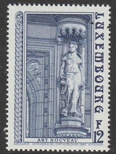 Luxemburg 1980 1015 Jugendstil 12f, Postfris, Ophalen of Verzenden, Luxemburg, Postfris