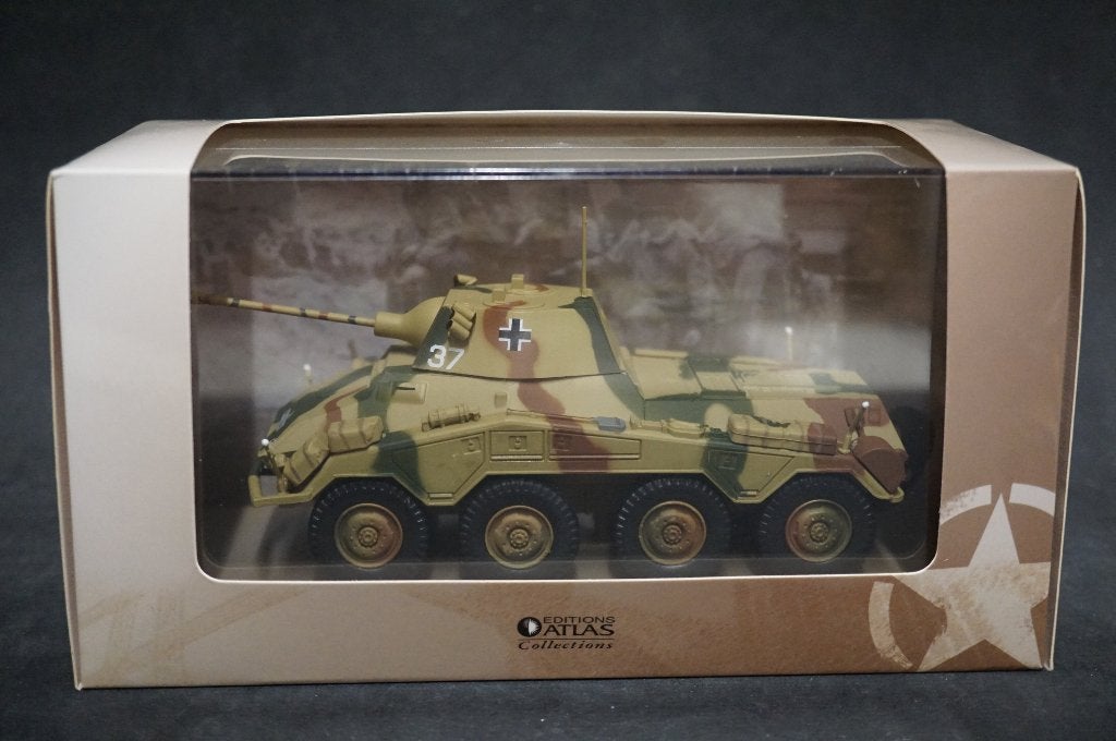 Atlas Duitse Puma sdkfz 234 pantserwagen - 1/43 - TOP, Ophalen of Verzenden, Zo goed als nieuw, Auto, Overige merken