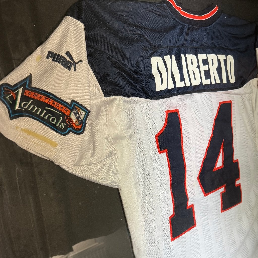 Amsterdam Admirals gameworn jersey Silvio Diliberto (#14), Verzamelen, Ophalen of Verzenden, Gebruikt, Overige sporten, Shirt