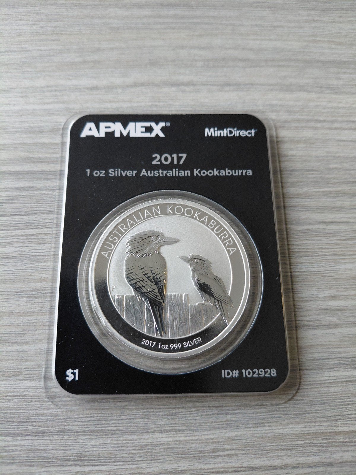 2017 Australie Kookaburra Mintdirect 1 oz zilver, Ophalen of Verzenden, Zilver