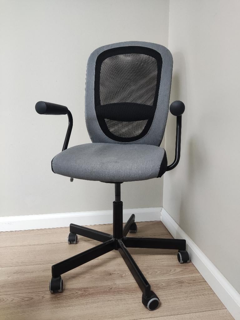 Bureaustoel Flintan Ikea, Huis en Inrichting, Bureaustoelen, Ophalen, Zo goed als nieuw, Grijs, Bureaustoel