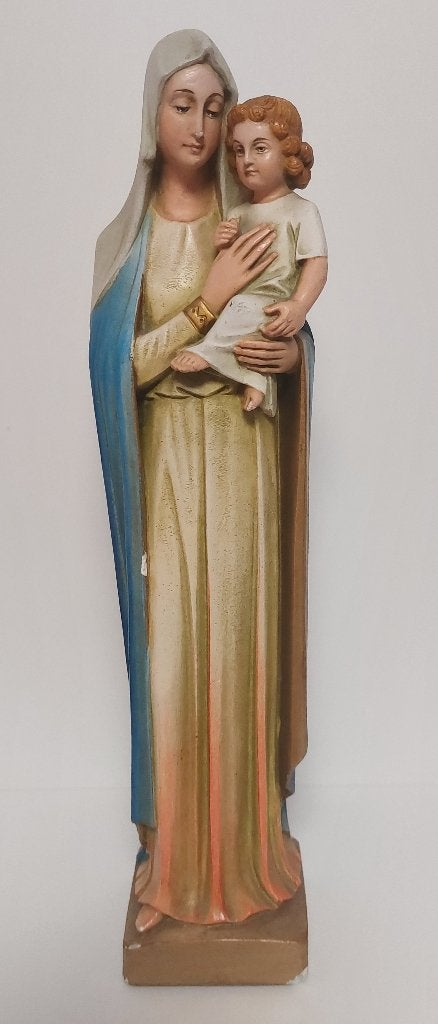 DIV Vintage Mariabeeld met kind (gips), Ophalen of Verzenden