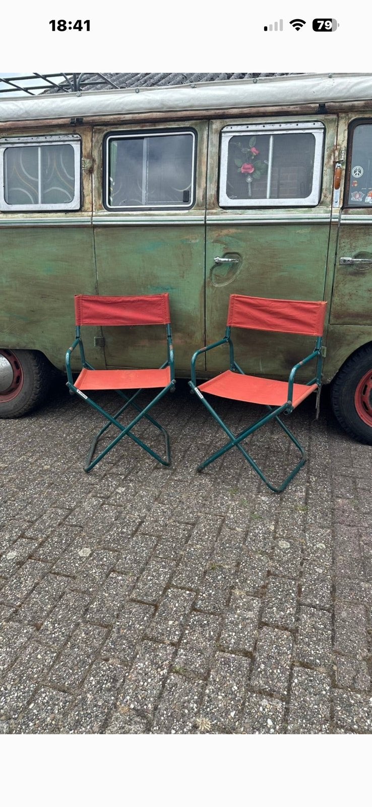 Lafuma camping stoelen jaren 60/70, Lafuma camping stoelen jaren 60/70, Gebruikt, Ophalen of Verzenden, Opvouwbaar