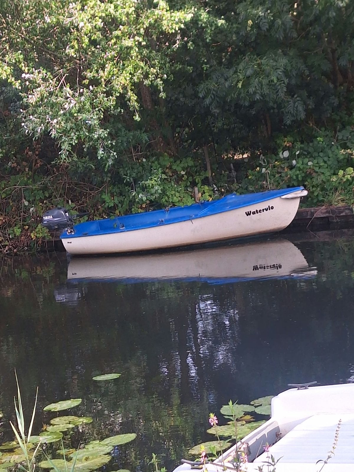 Polyester boot met yamaha 4 takt motor, Ophalen of Verzenden, Gebruikt, Overige typen, Motorboot