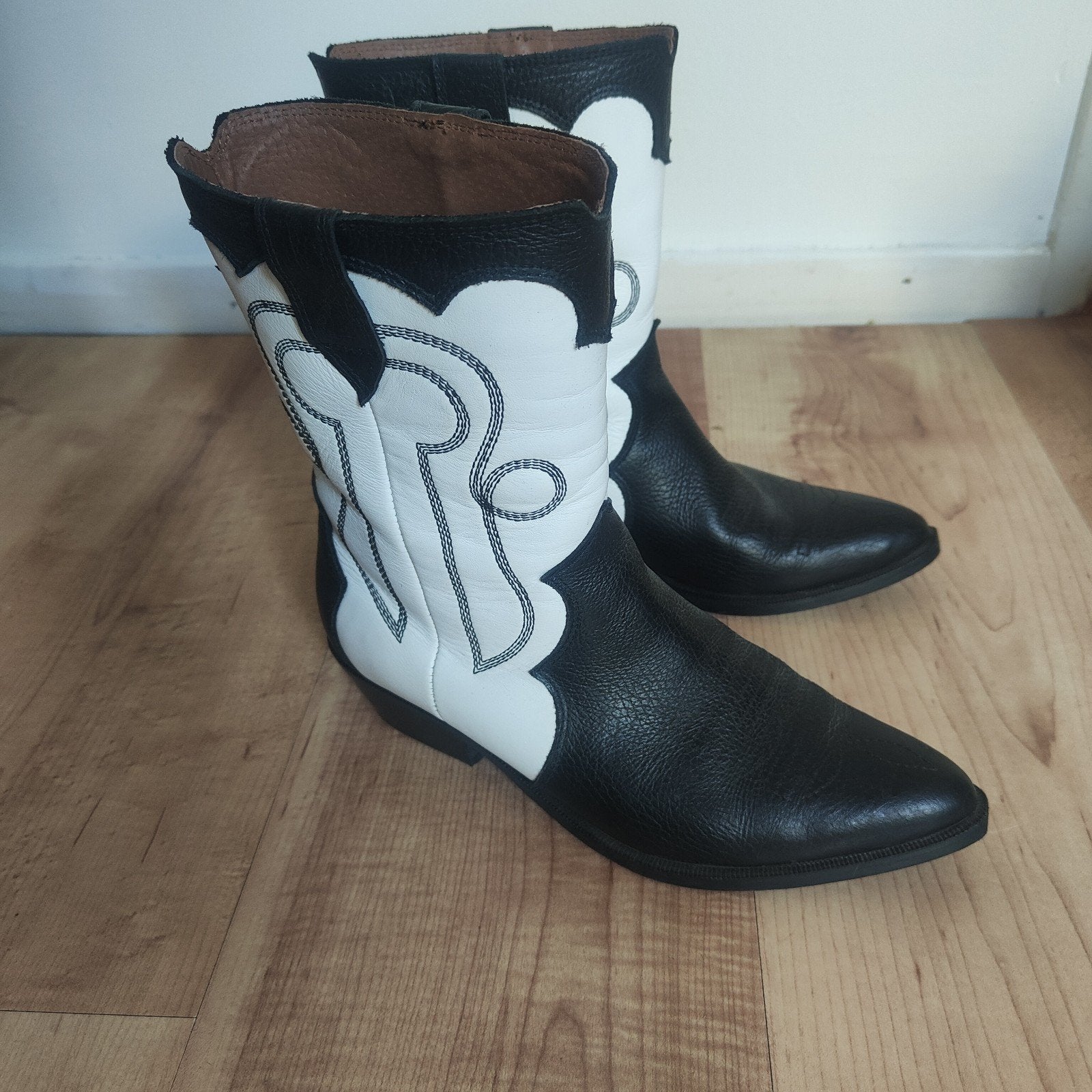 Cowboylaarzen DWRS maat 38, Zwart, Lage of Enkellaarzen, Ophalen of Verzenden, Onbekend