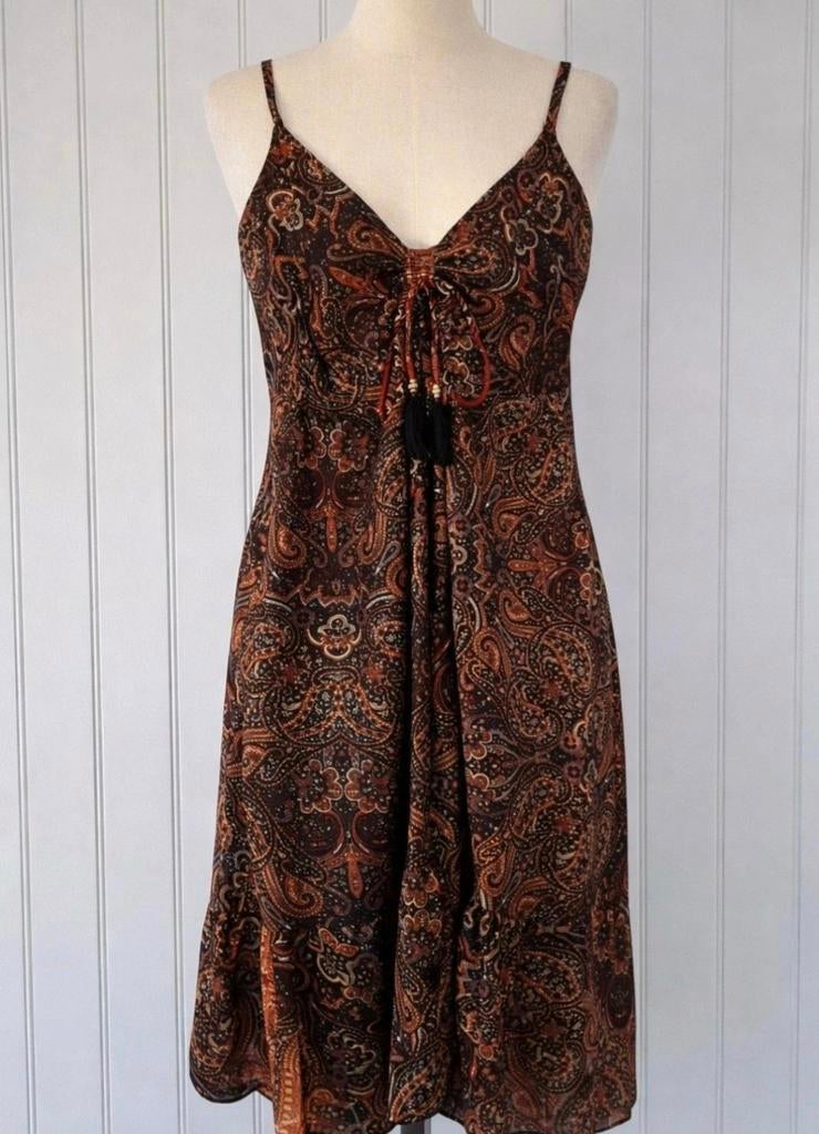 Batik Zomerjurkje Zijde/Viscose - Maat S, Verzenden, Zo goed als nieuw, Roze, Maat 36 (S)