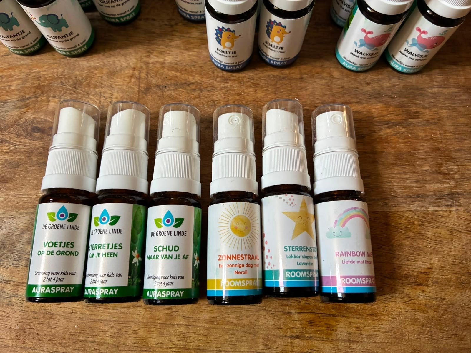 Aura sprays, Ophalen, Nieuw