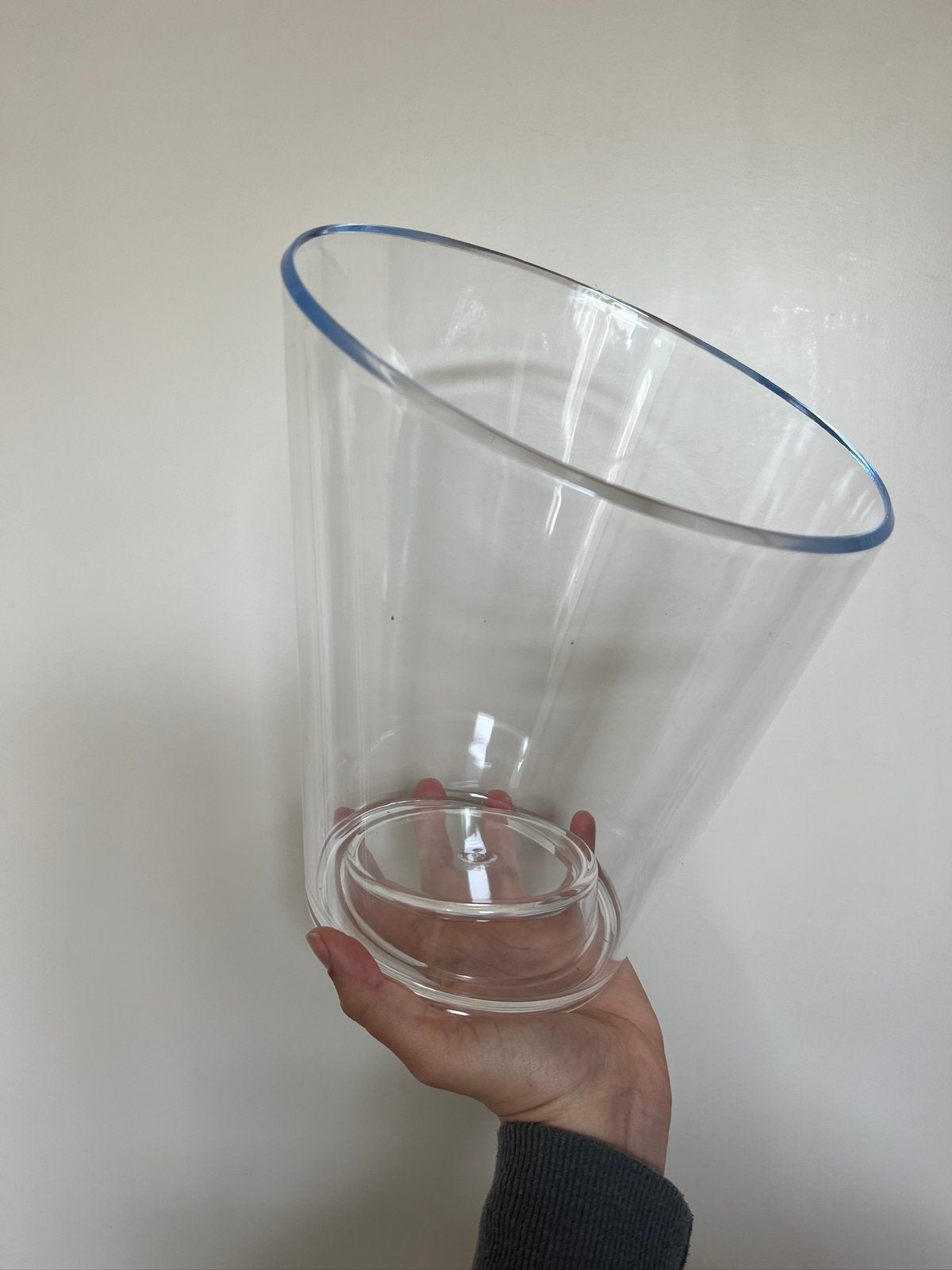 MOET WEG Kunststof ice bucket wijnkoeler clear 1 fles OP=OP, Ophalen of Verzenden, Nieuw, Overige typen