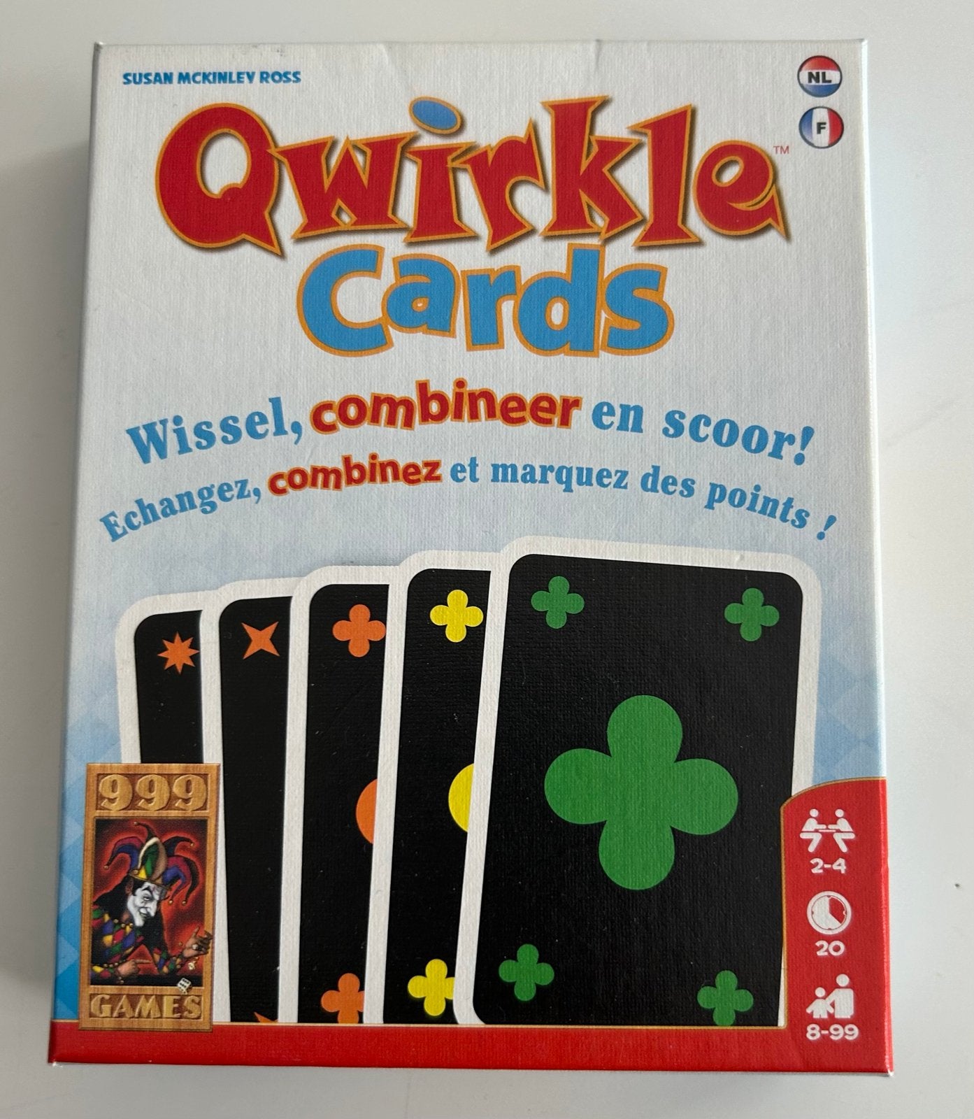 Qwirkle Cards & Sneaky Bastard - Bordspellen Set, Een of twee spelers, Ophalen of Verzenden, Zo goed als nieuw
