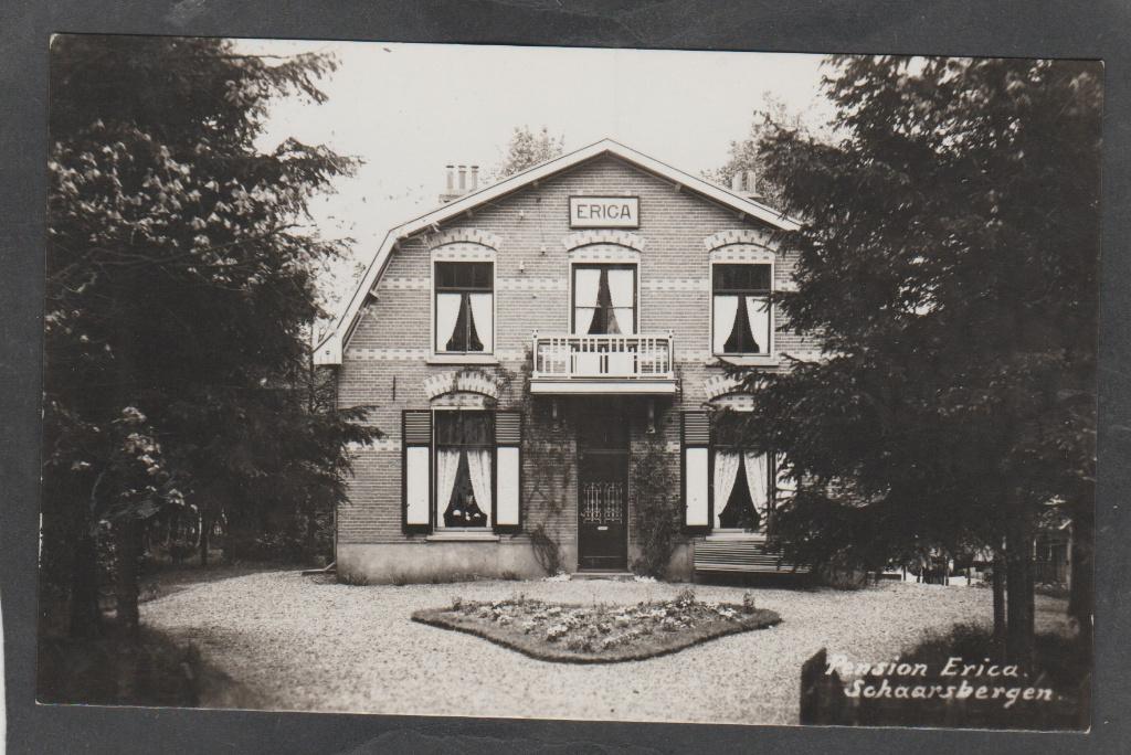 schaarsbergen  pension erica, Verzamelen, Ansichtkaarten | Nederland, Verzenden, 1920 tot 1940, Ongelopen, Gelderland