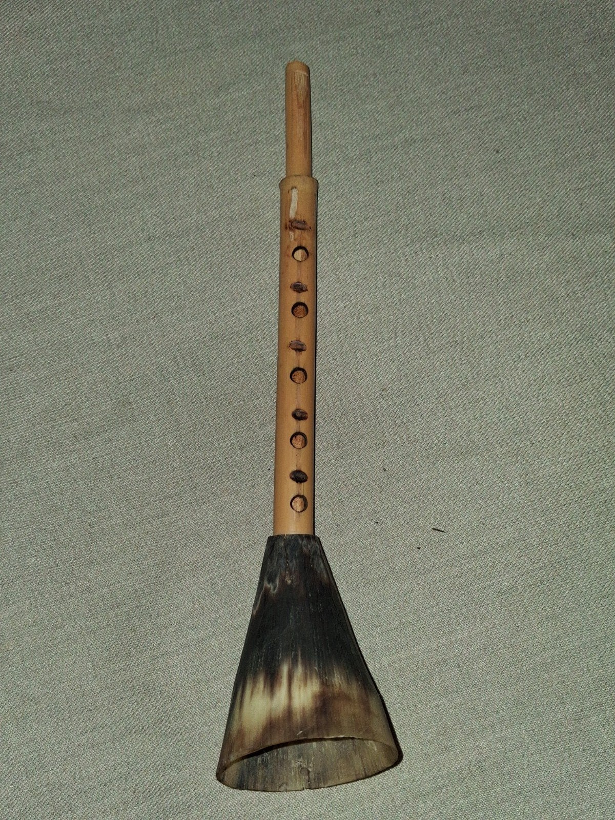Zhalejka fluit, Bamboe met Hoorn, Ophalen of Verzenden