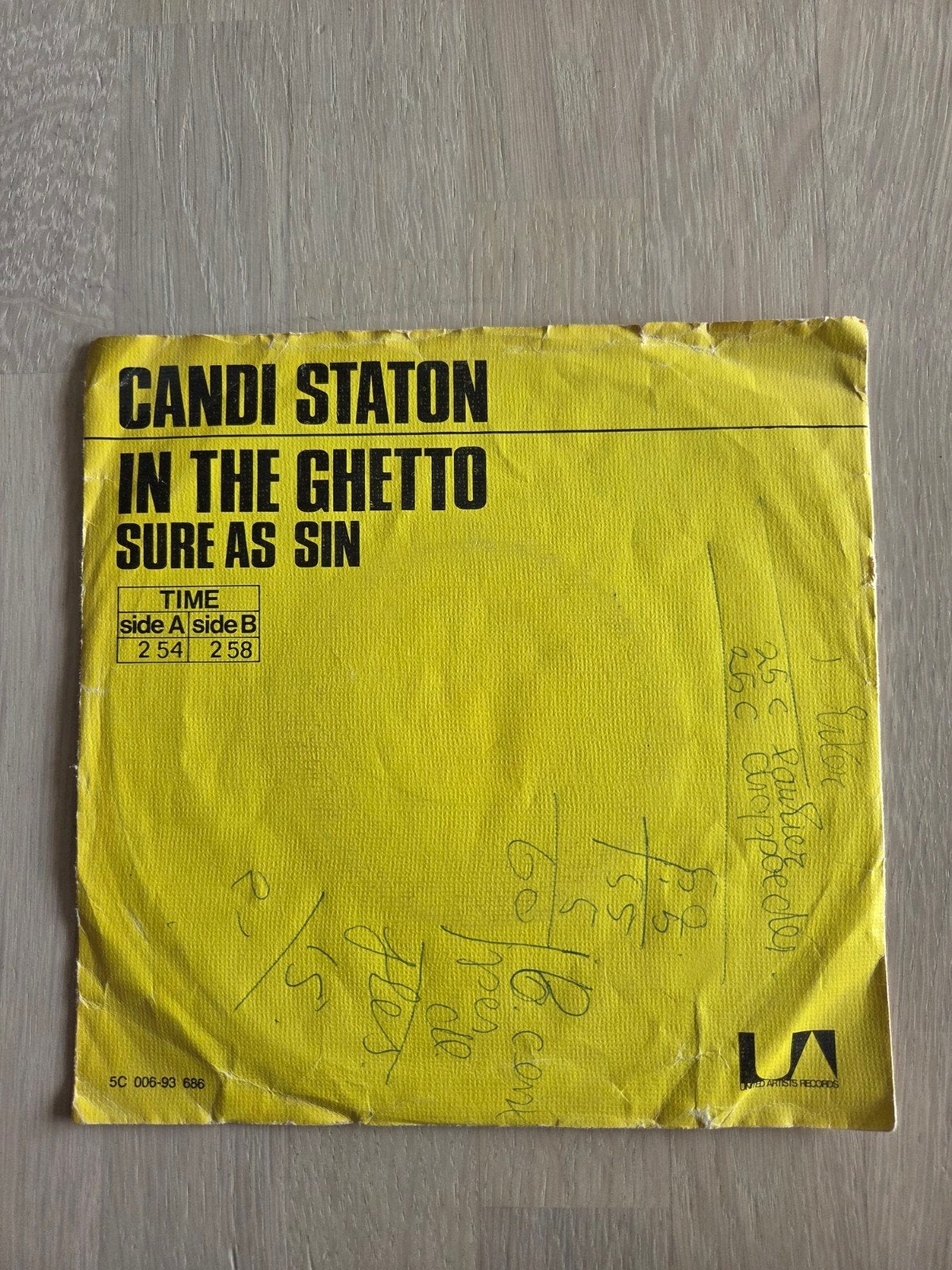 Candi Staton - In The Ghetto / Sure As Sin (7 inch vinyl), Gebruikt, 7 inch, Ophalen of Verzenden, Pop