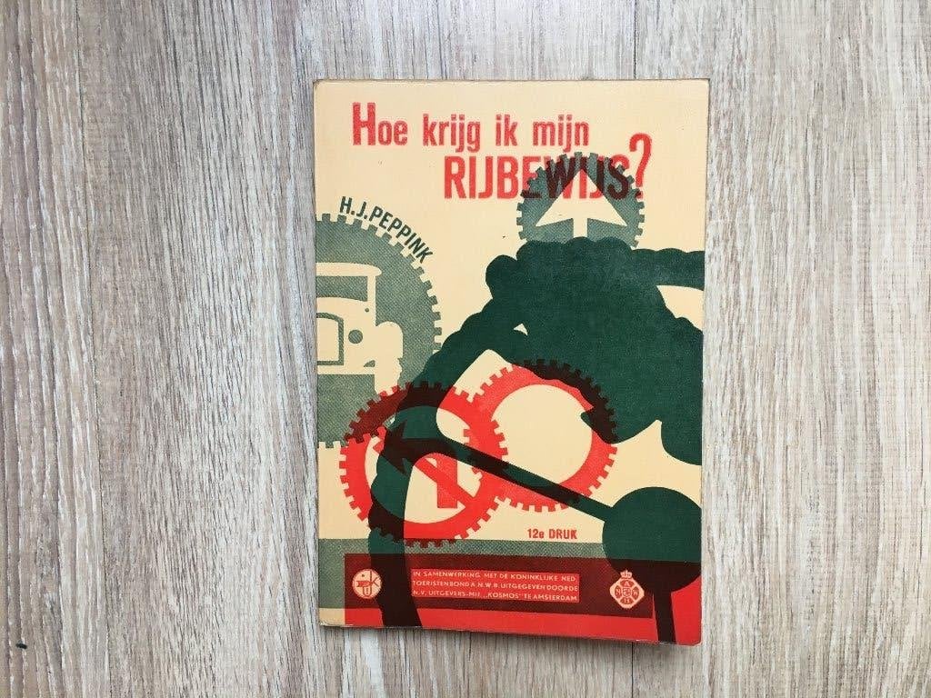 boek auto rijbewijs uit 1957 ANWB wegenwacht 2 eurocent dag, Verzenden, Zo goed als nieuw, ANWB, Algemeen