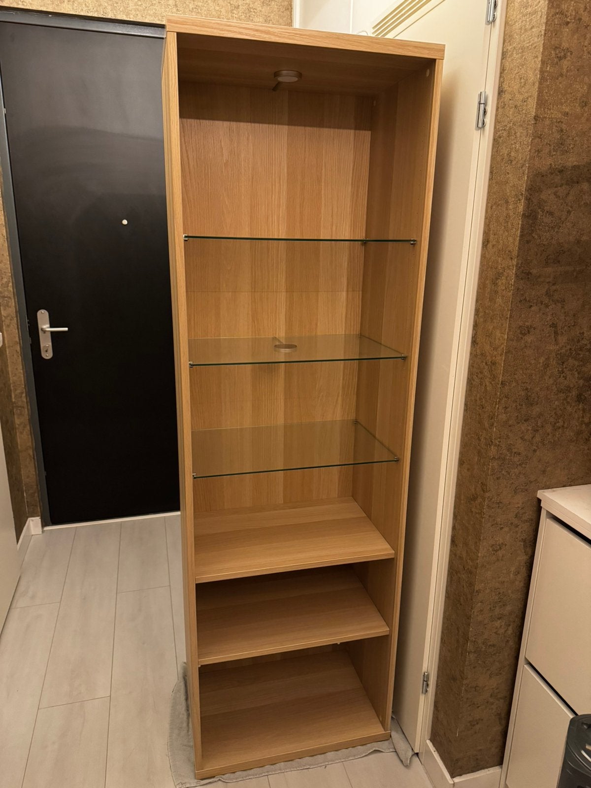 IKEA BESTÅ kast 60x40x192cm wit gelazuurd eikeneffect, Huis en Inrichting, Ophalen, Met plank(en), 50 tot 100 cm, Zo goed als nieuw