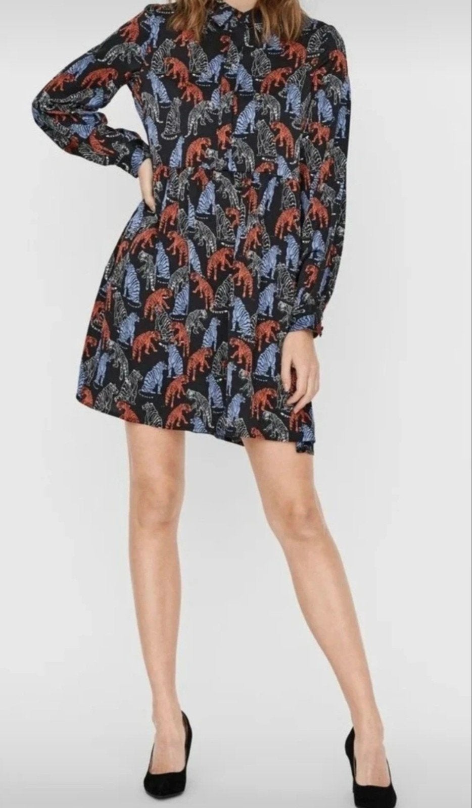 blouse jurk. maat 36, Kleding | Dames, Verzenden, Vero Moda, Zwart, Zo goed als nieuw