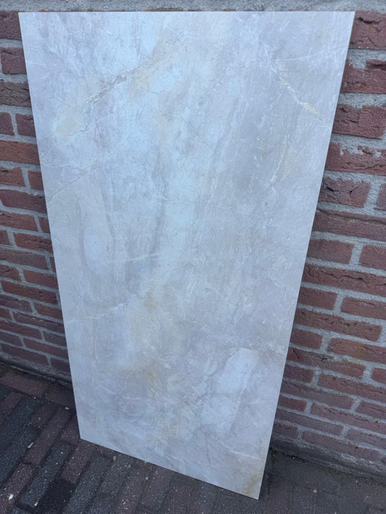 Keramische tegels met marmerlook - 60x120 cm, Ophalen, 60 cm of meer, 40 tot 60 cm, Keramiek