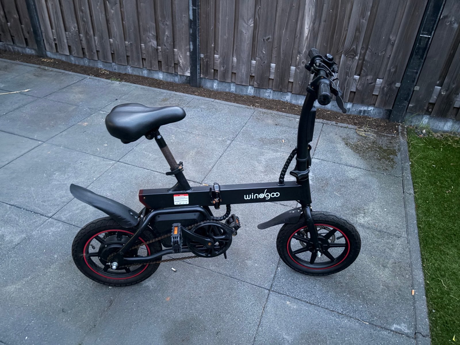 Windgoo B20 opvouwbare elektrische fiets, Gebruikt, Minder dan 47 cm, 30 tot 50 km per accu, Ophalen