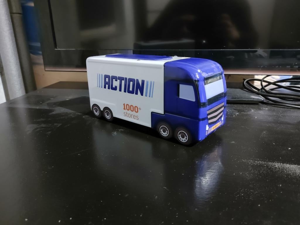 Limited Edition Action Vrachtwagen Opbergblik, Ophalen of Verzenden, Zo goed als nieuw, Jongen of Meisje