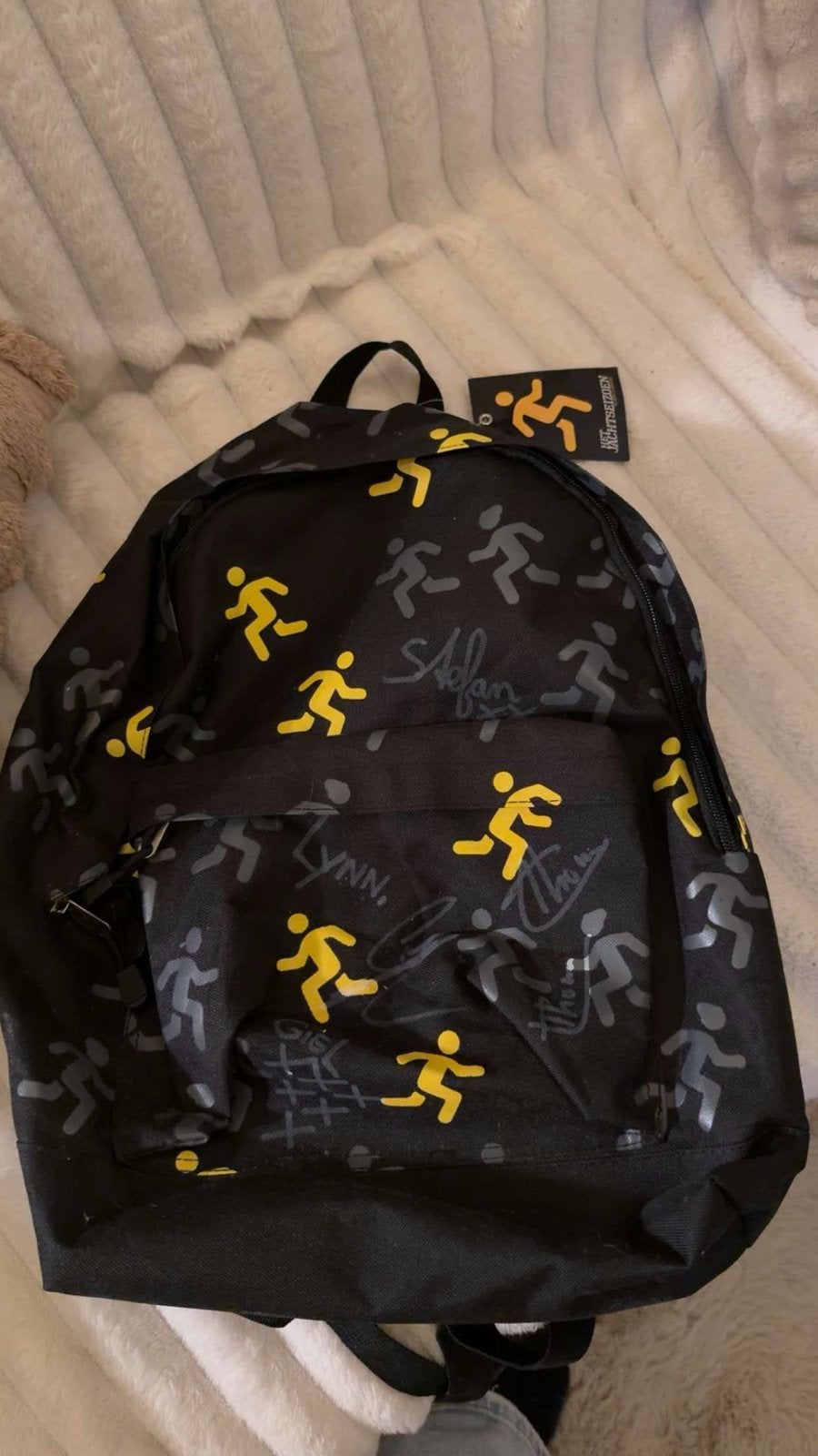 Jachtseizoen tas stuktv met handtekeningen, Sieraden, Tassen en Uiterlijk, Ophalen of Verzenden, Nieuw, 25 tot 40 cm, Overige merken