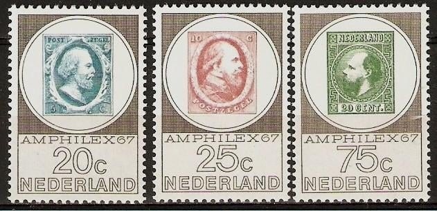 Nederland 886-888 serie Amphilex., Verzenden, Postfris