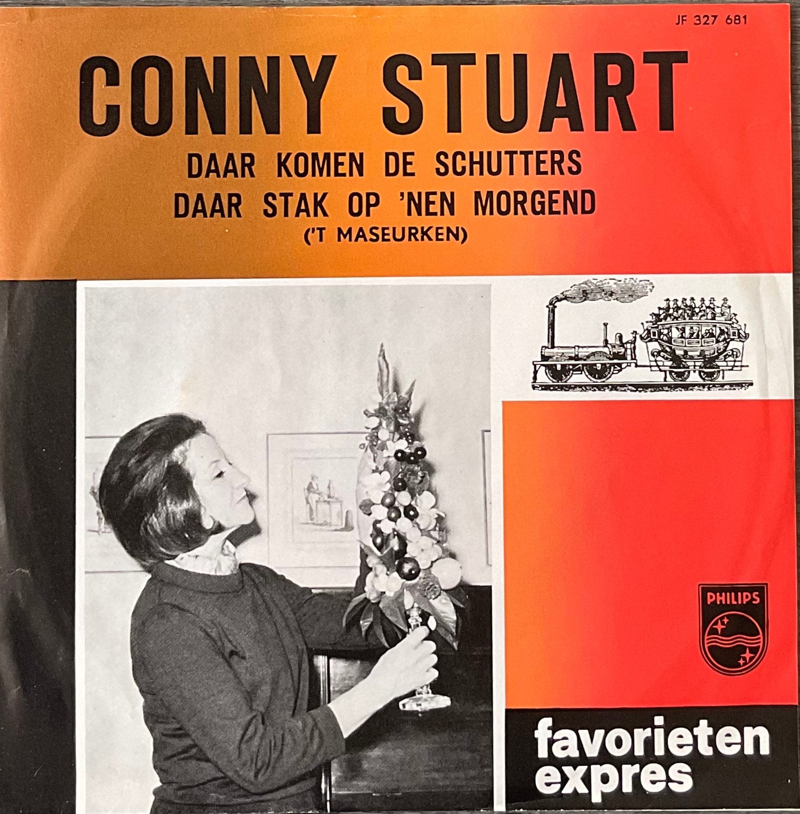 CONNY STUART - Daar komen de schutters (ALS NIEUW), Verzenden, 7 inch