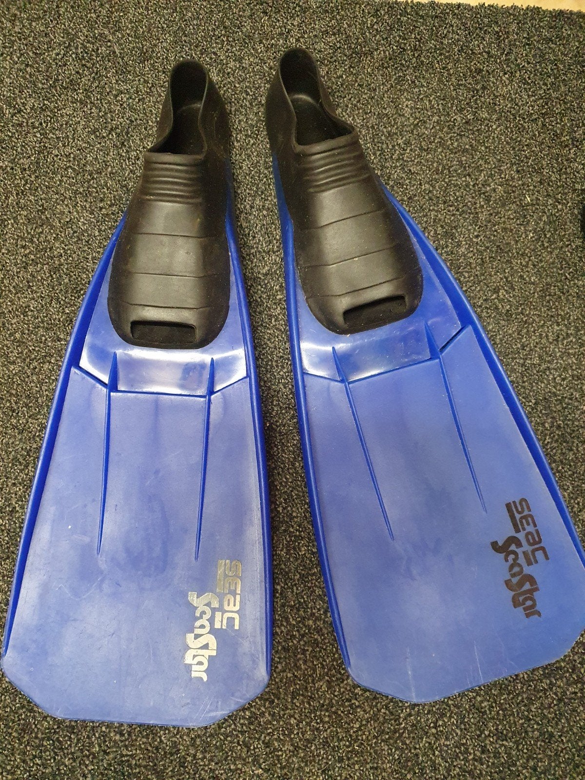 Seac seastar zwemvliezen, flippers maat 40/41, Ophalen, Gebruikt, Snorkelvinnen