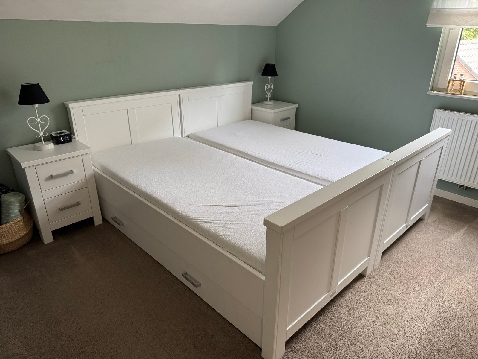 Bopita Sofie 1-persoonsbedden met boekenkasten (2x), Ophalen, Gebruikt, 90 cm, Eenpersoons