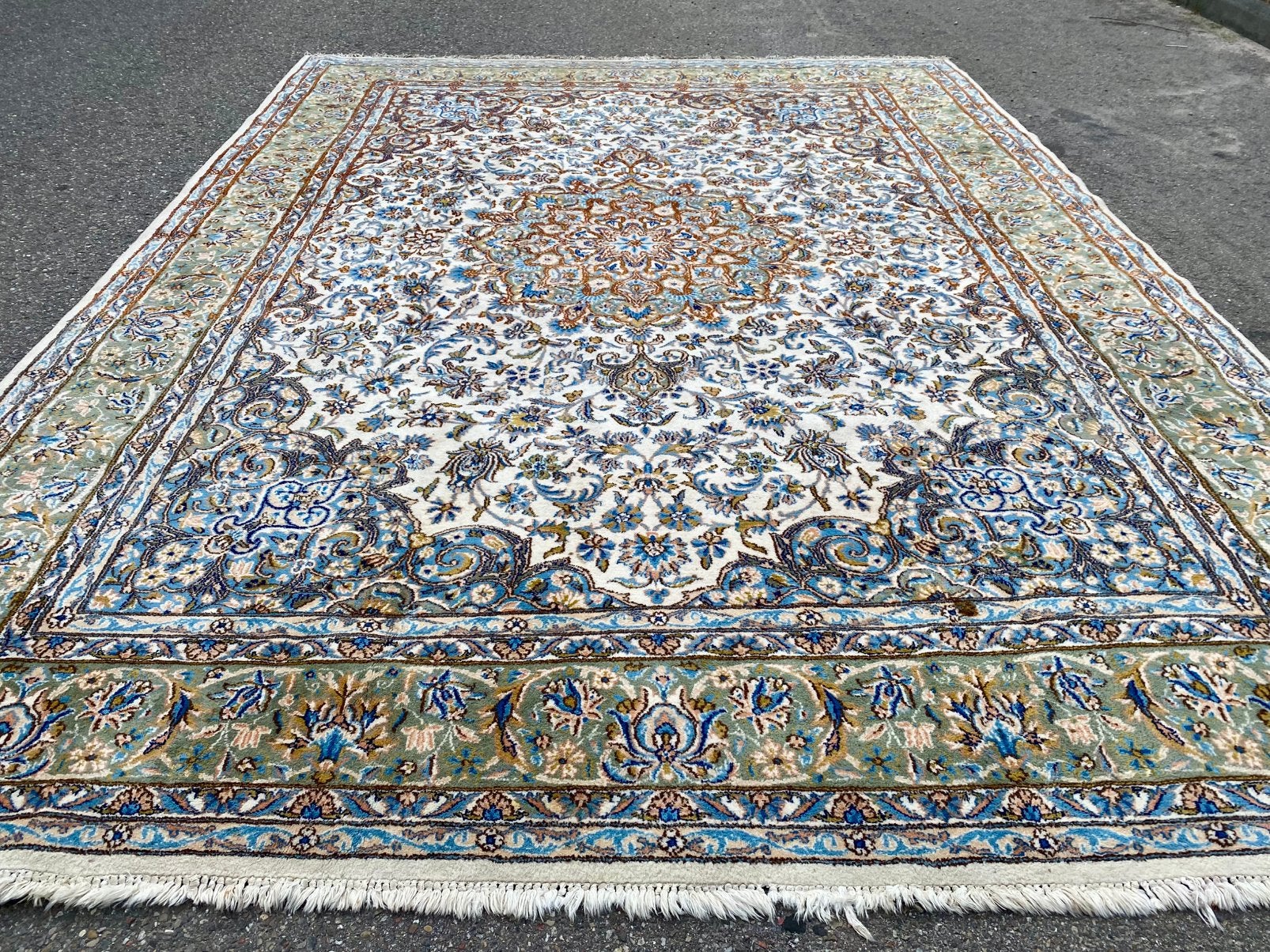 Mooi origineel handgeknoopt perzisch tapijt 373x273cm, ., 200 cm of meer, Ophalen of Verzenden, Zo goed als nieuw