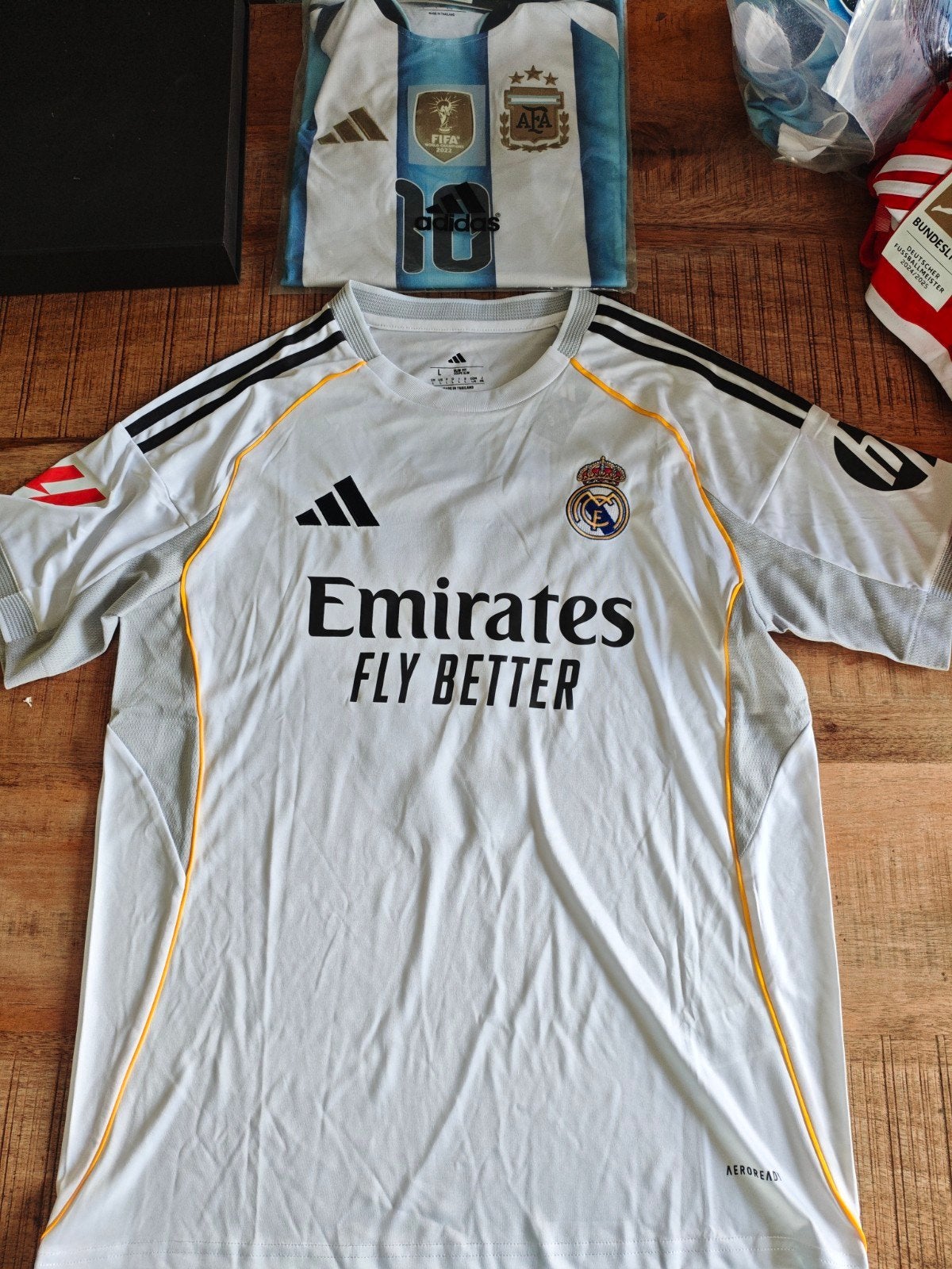 voetbalshirt real Madrid, Maat 52/54 (L), Wit, Nieuw, Ophalen of Verzenden