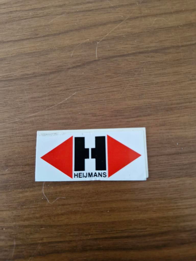 7277 Heijmans Bouwbedrijf Sticker - Vintage Logo, Ophalen of Verzenden, Gebruikt, Bedrijf of Vereniging