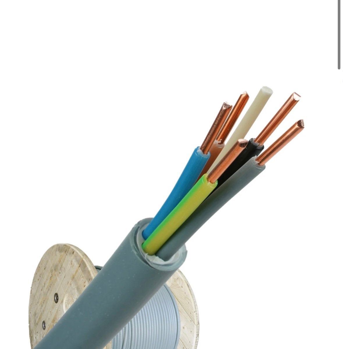 Donne kabel 5x2,5 haspel +-470 meter, Ophalen, Nieuw, Kabel of Snoer