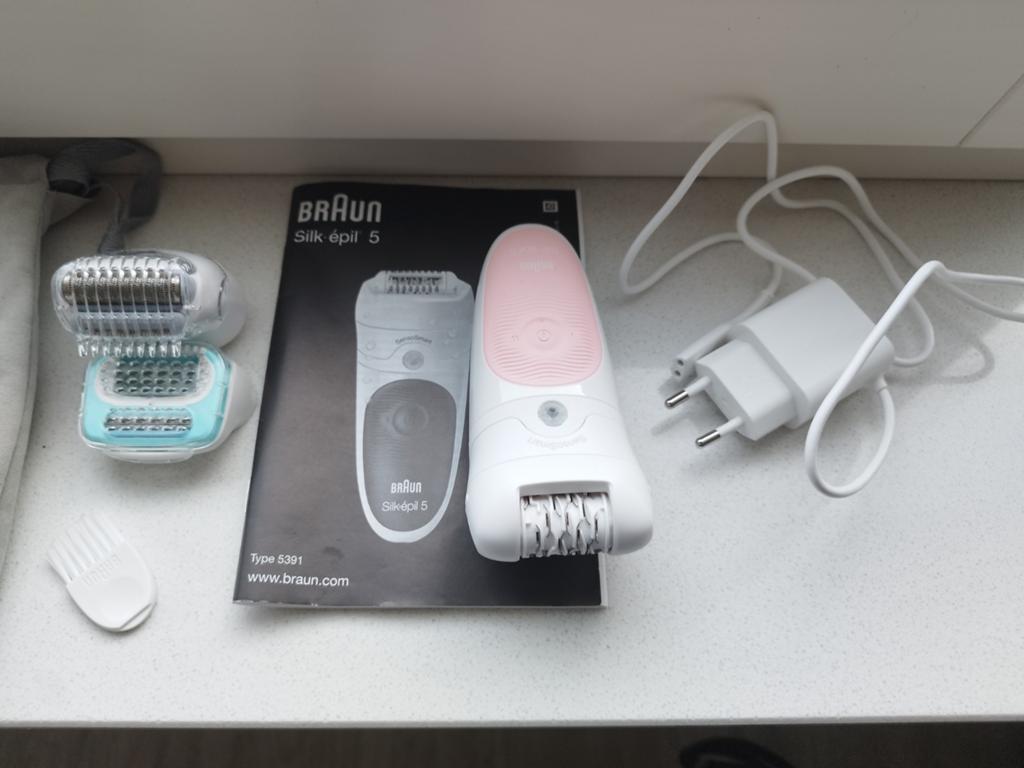 Braun Silk-épil 5 Epilator met opzetstukken, Ophalen of Verzenden, Zo goed als nieuw, Scheren en Epileren