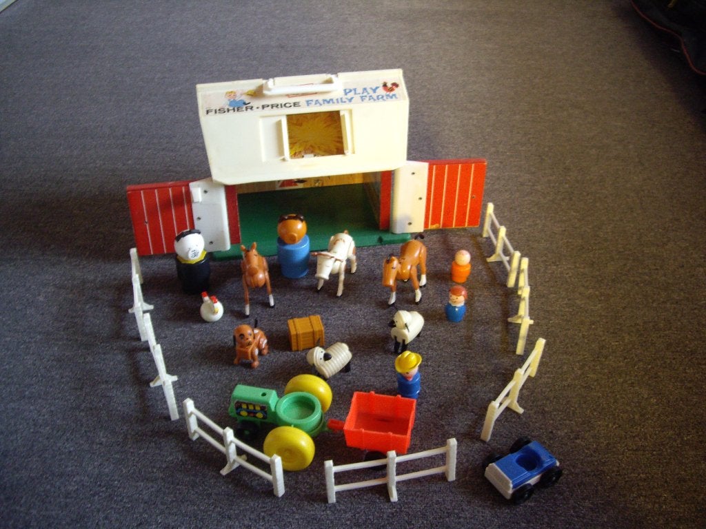 vintage f p boerderij, Ophalen, Gebruikt, Speelset, Met geluid
