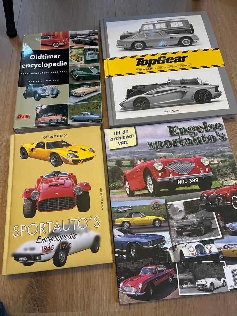 4 autoboeken, o.a. rob de la rive,  top gear cool 500, Ophalen of Verzenden, Gelezen, Algemeen